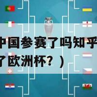 欧洲杯中国参赛了吗知乎(中国是否参加了欧洲杯？)