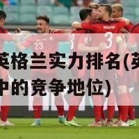 欧洲杯英格兰实力排名(英格兰在欧洲杯中的竞争地位)