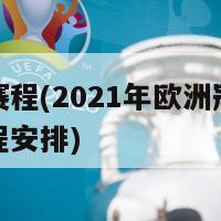 欧冠赛程(2021年欧洲冠军联赛赛程安排)